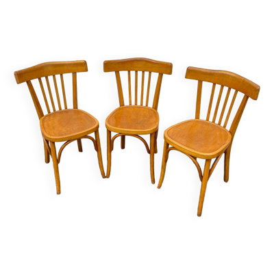 Trio chaises bistrot luterma