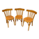 Trio chaises bistrot luterma