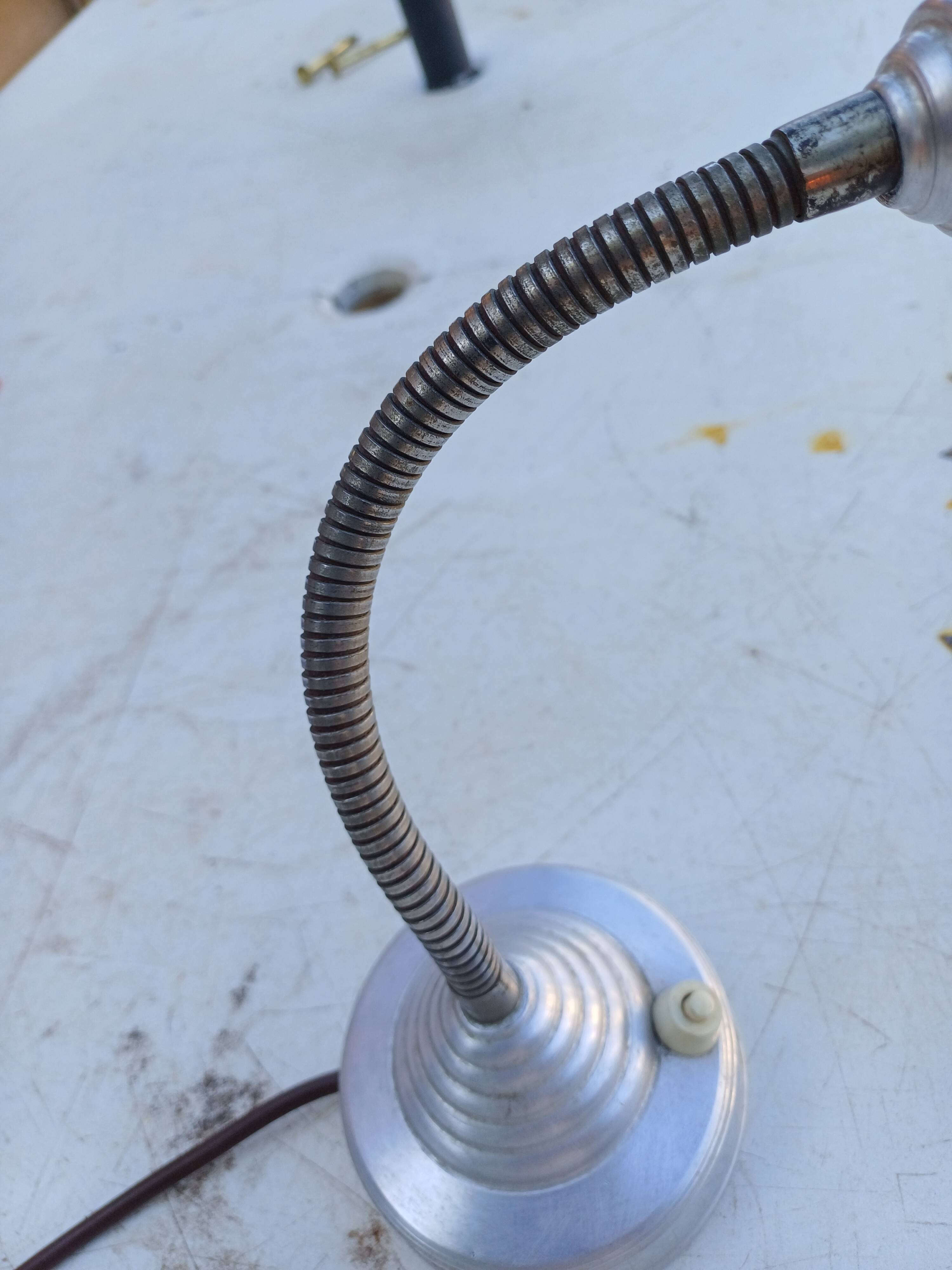 Vintage Aluminum Lamp from the 60s