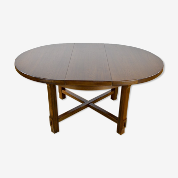 Round table / vintage oval in Aranjou elm