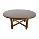 Table ronde extensible vintage en orme aranjou