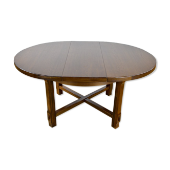 Round table / vintage oval in Aranjou elm