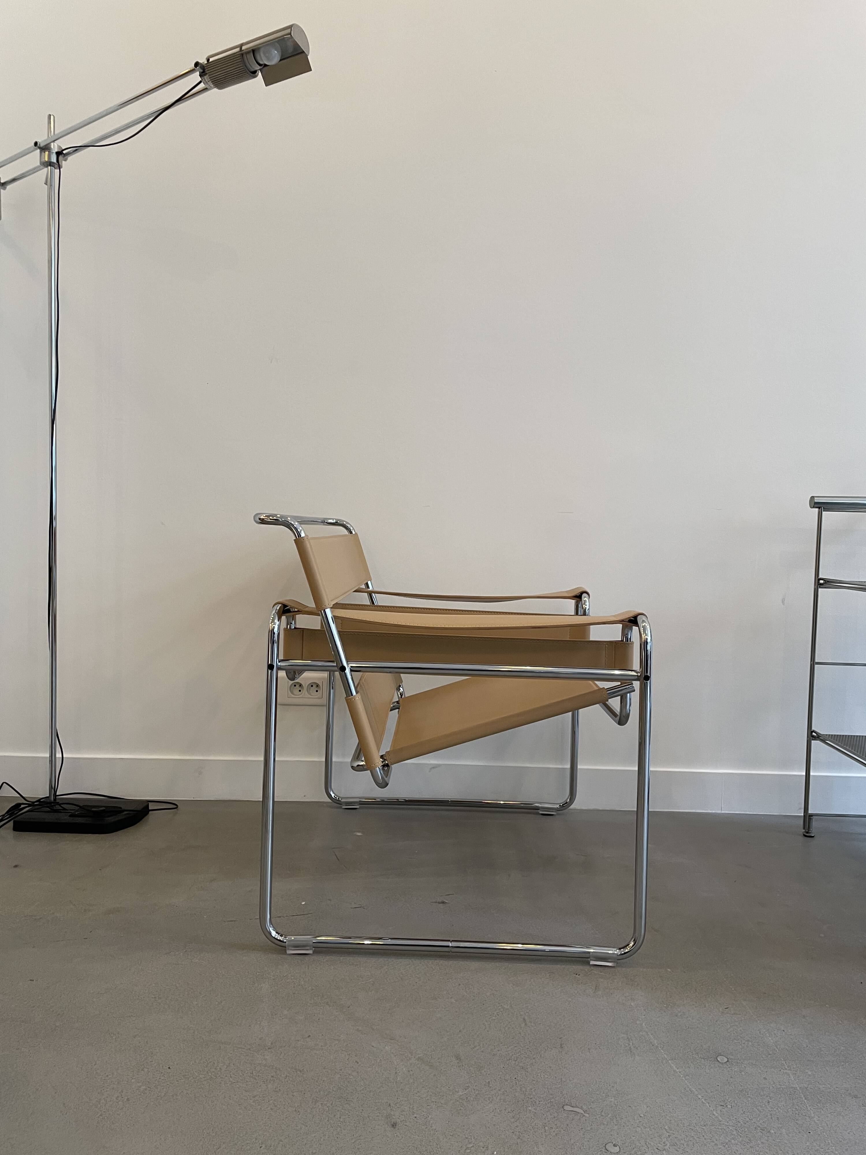 "Wassily" armchair by Marcel Breuer for Gavina.
