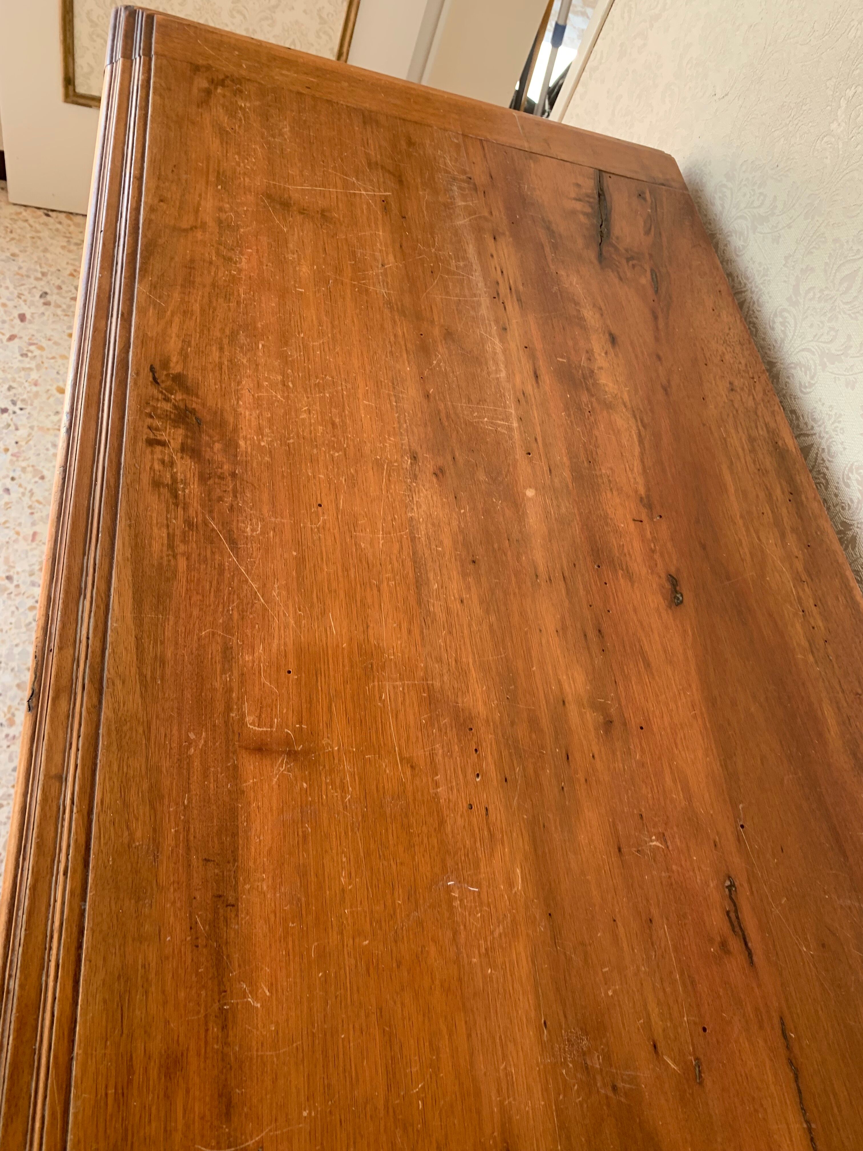 Vintage 4-door sideboard in solid wood