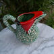 🌋 Vintage ceramic jug / carafe "Fat Lava" – Valla style