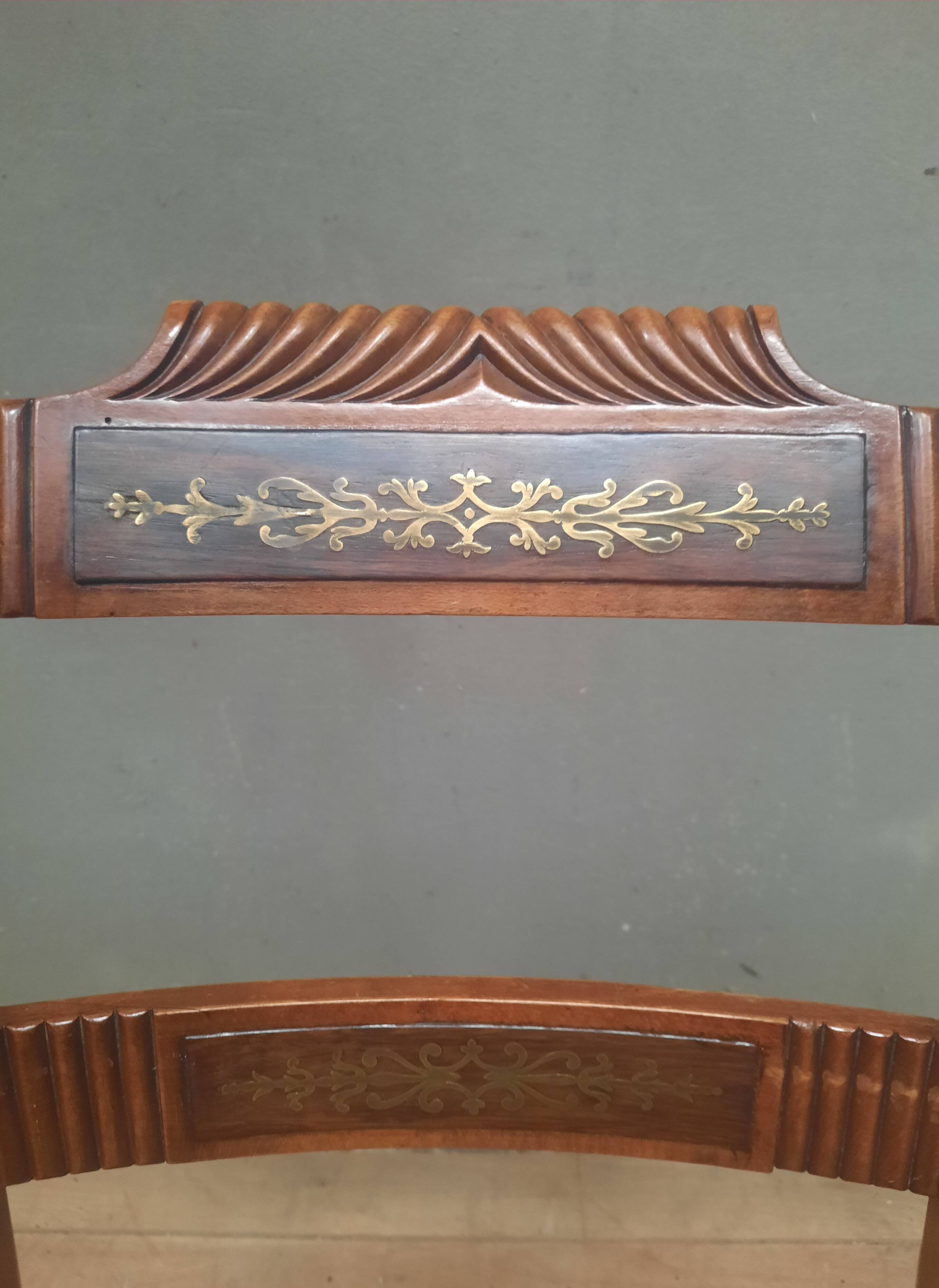 Caned chair from the nineteenth century.