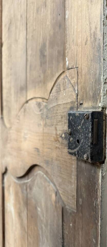 Pair of 18th century woodwork doors in poplar