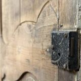 Pair of 18th century woodwork doors in poplar