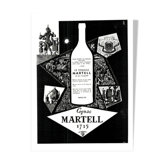 Vintage poster 30s Cognac Martell