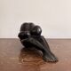 Ancient Atlas Statue Bandung Indonesia Art Deco Dense Ironwood Java