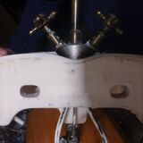 Shell sink and copper taps