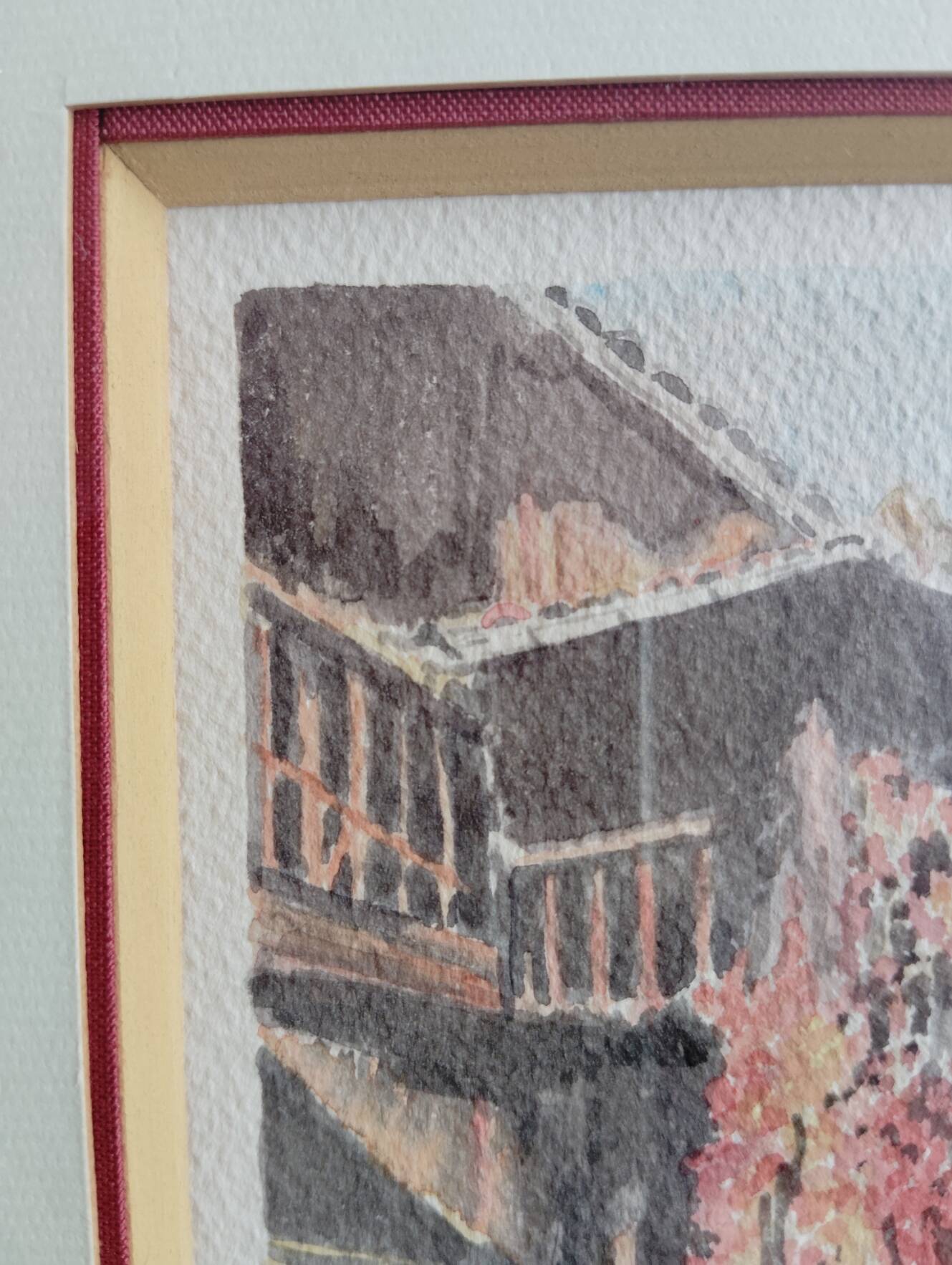 Frame with watercolour