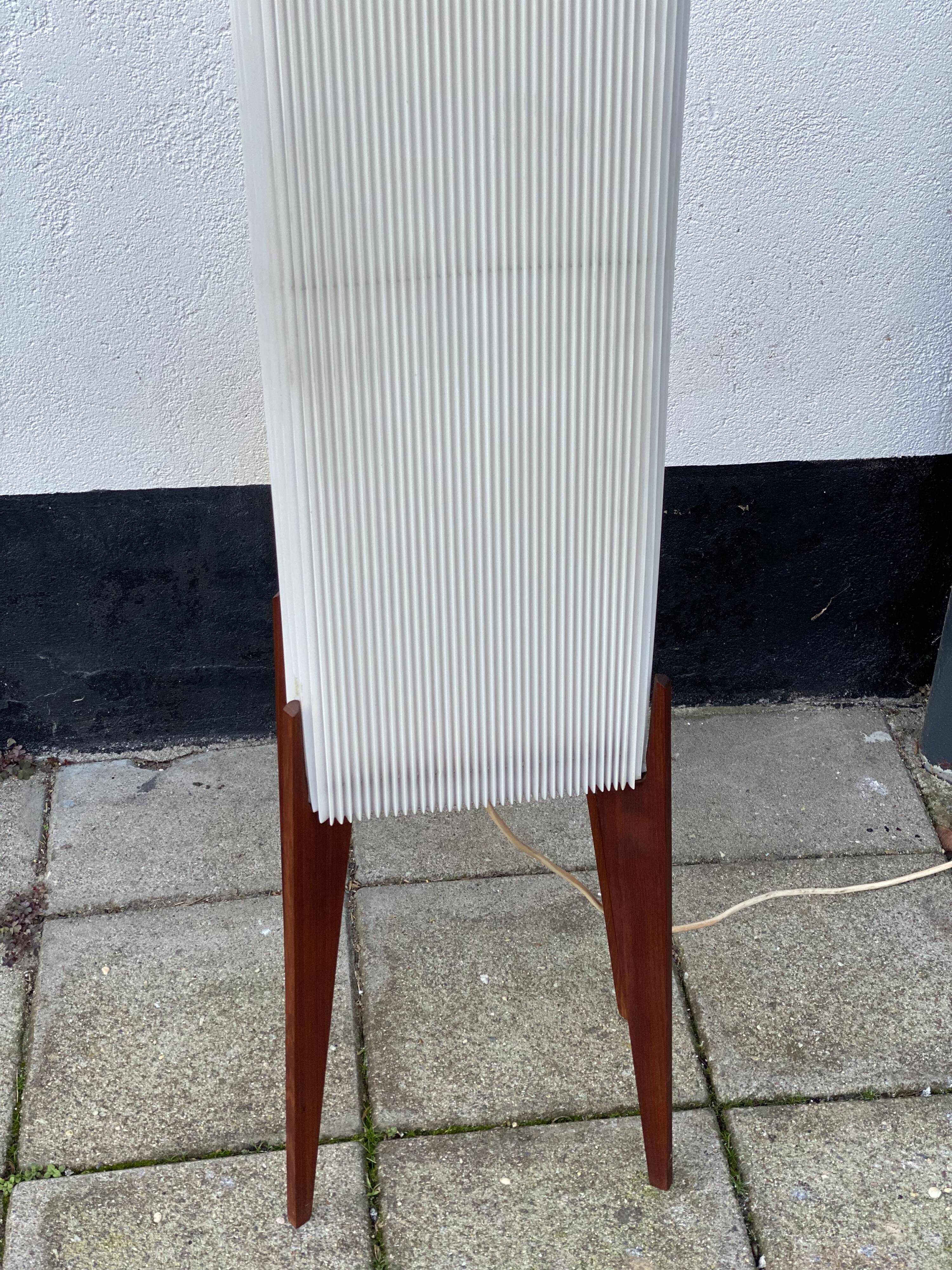 Vintage teak floor lamp