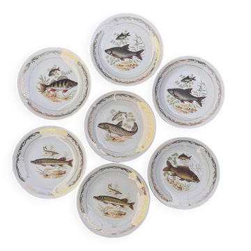 Vintage Fish Plates in Limoges Porcelain – Limoges Enamels