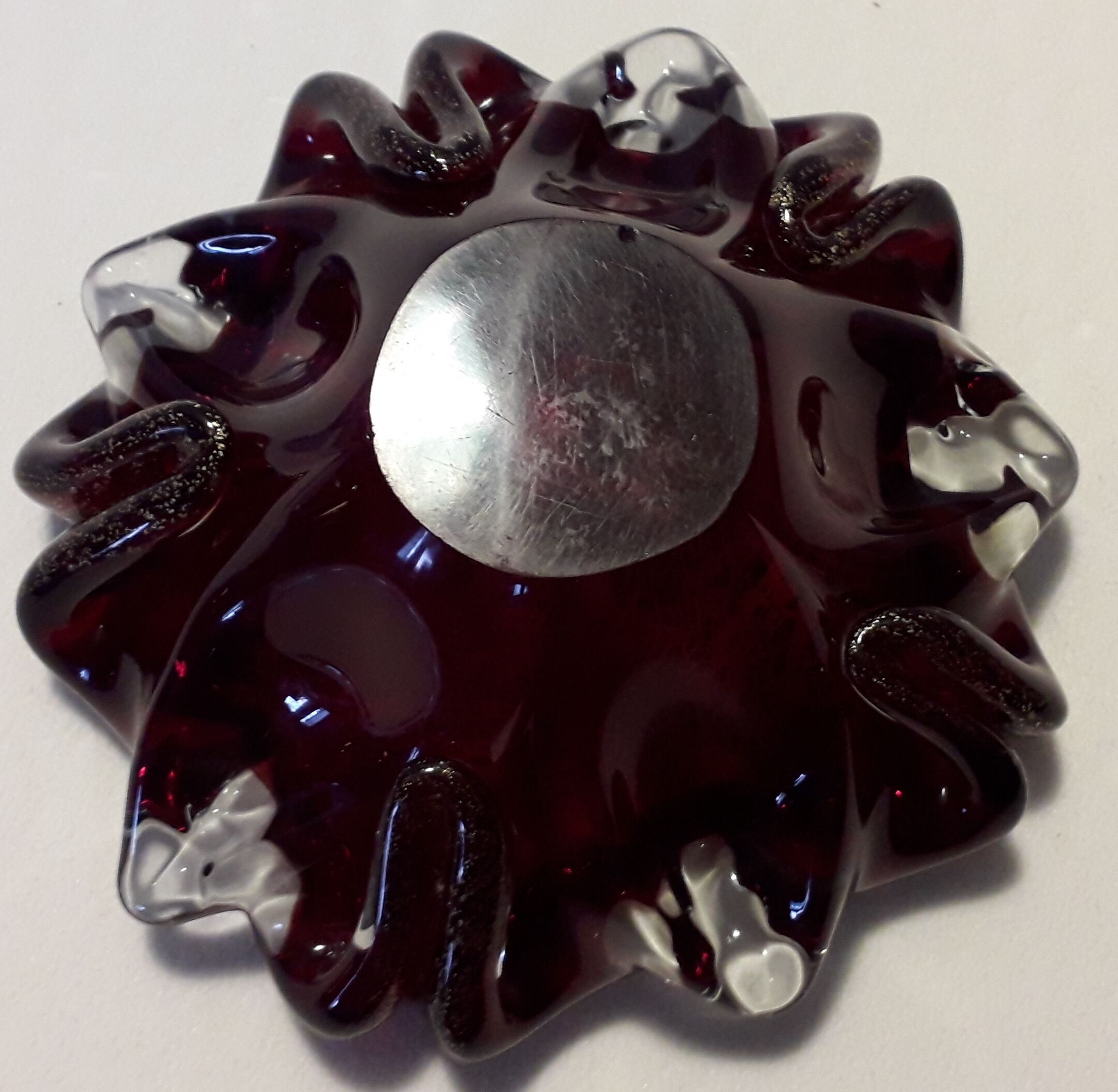 Empty Pocket Murano Inlaid With Gold