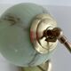 Lampe Art Deco Verre Vert Laiton