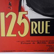 Cinema poster "125 rue Montmartre" Lino Ventura 40x60cm 1959