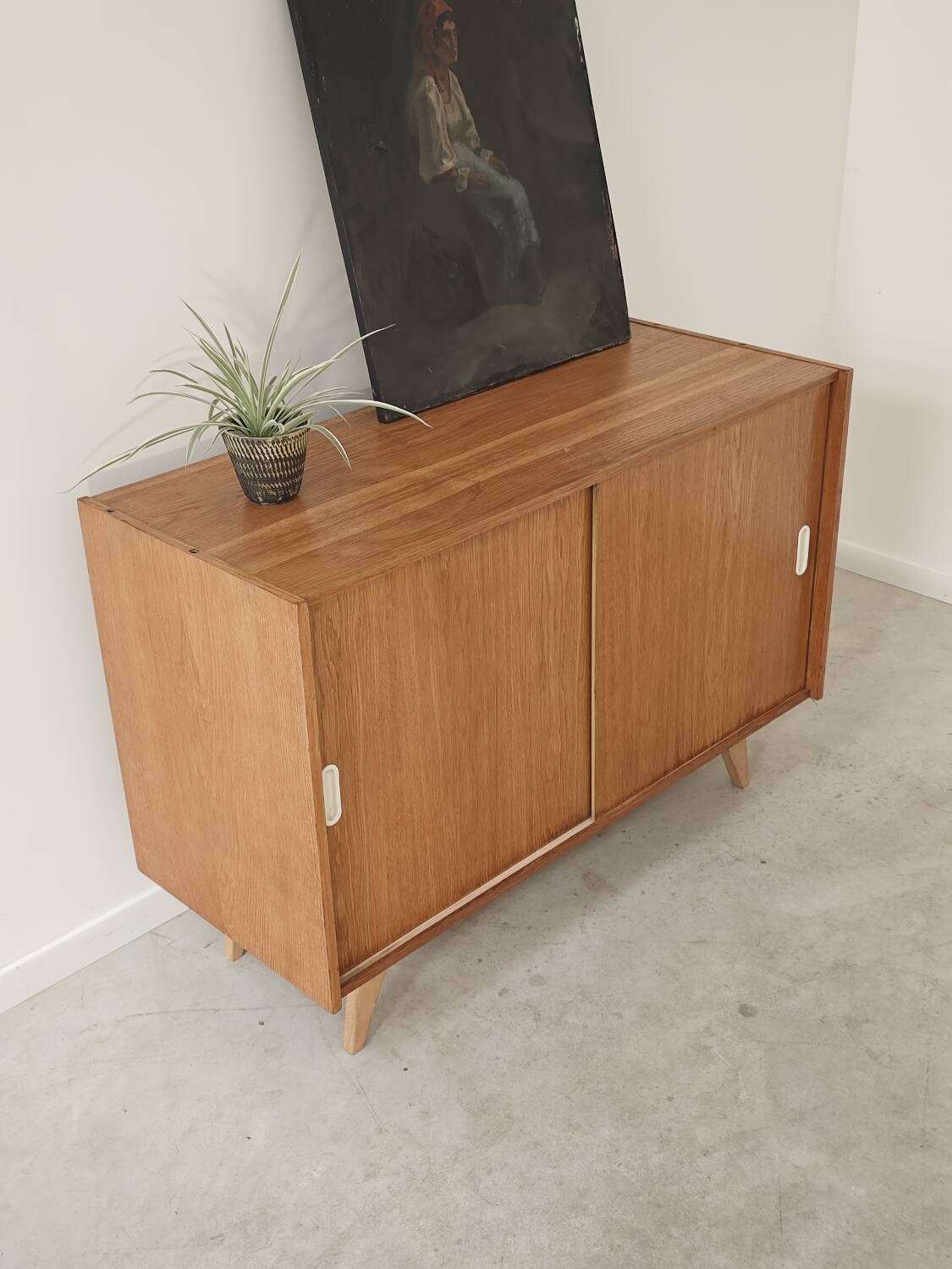 Sideboard, storage unit U-452 dub by Jiri Jiroutek for Interier Praha 1960