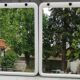 Pair of lodge mirrors, italian design 1970s
