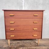 Scandinavian vintage chiffonier weekly chest of drawers