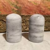 Vintage Marble Salt and Pepper Shakers
