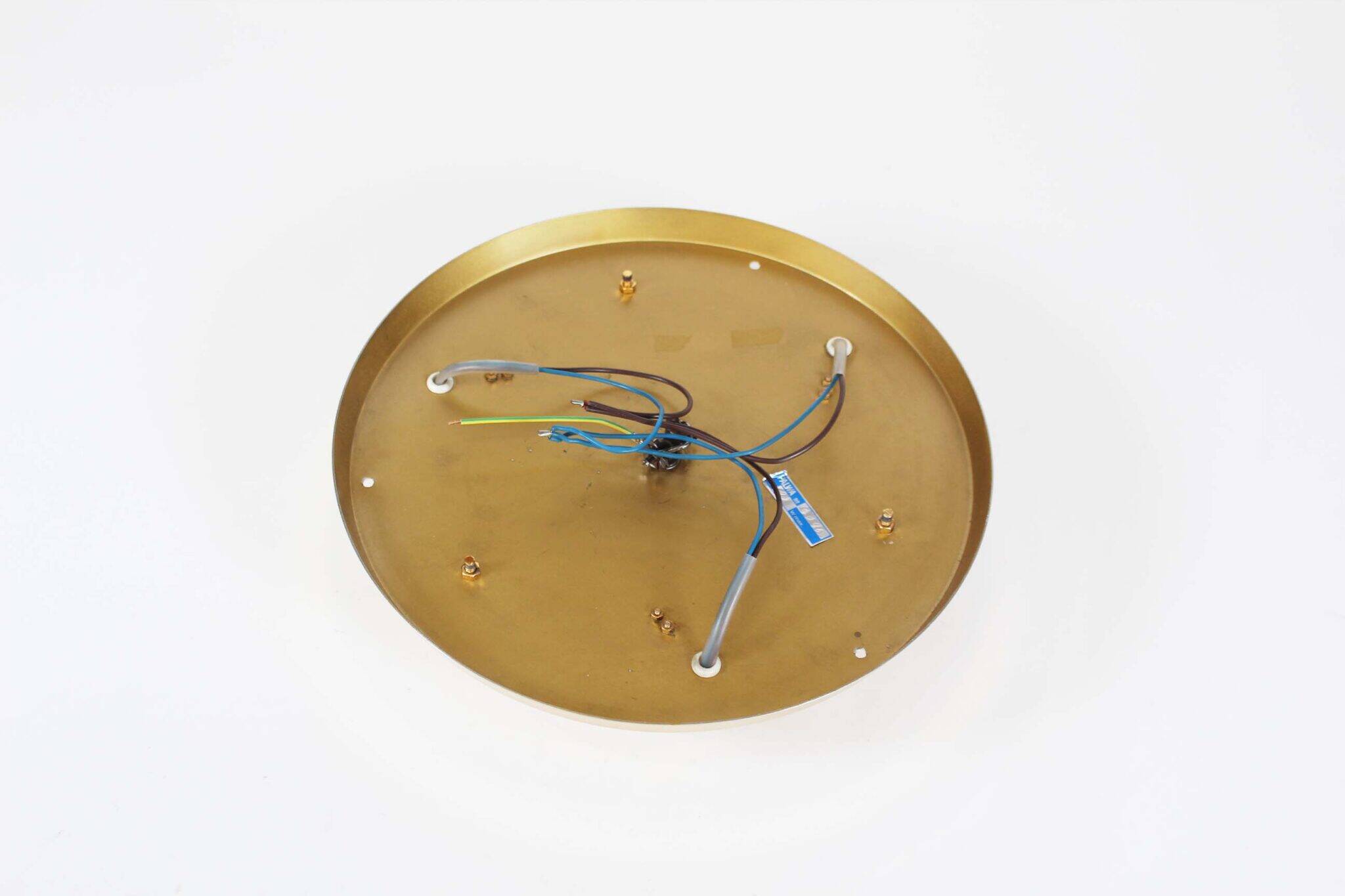 Incredible and rare crystal glass flush mount light by Palwa, Germany 1960’s