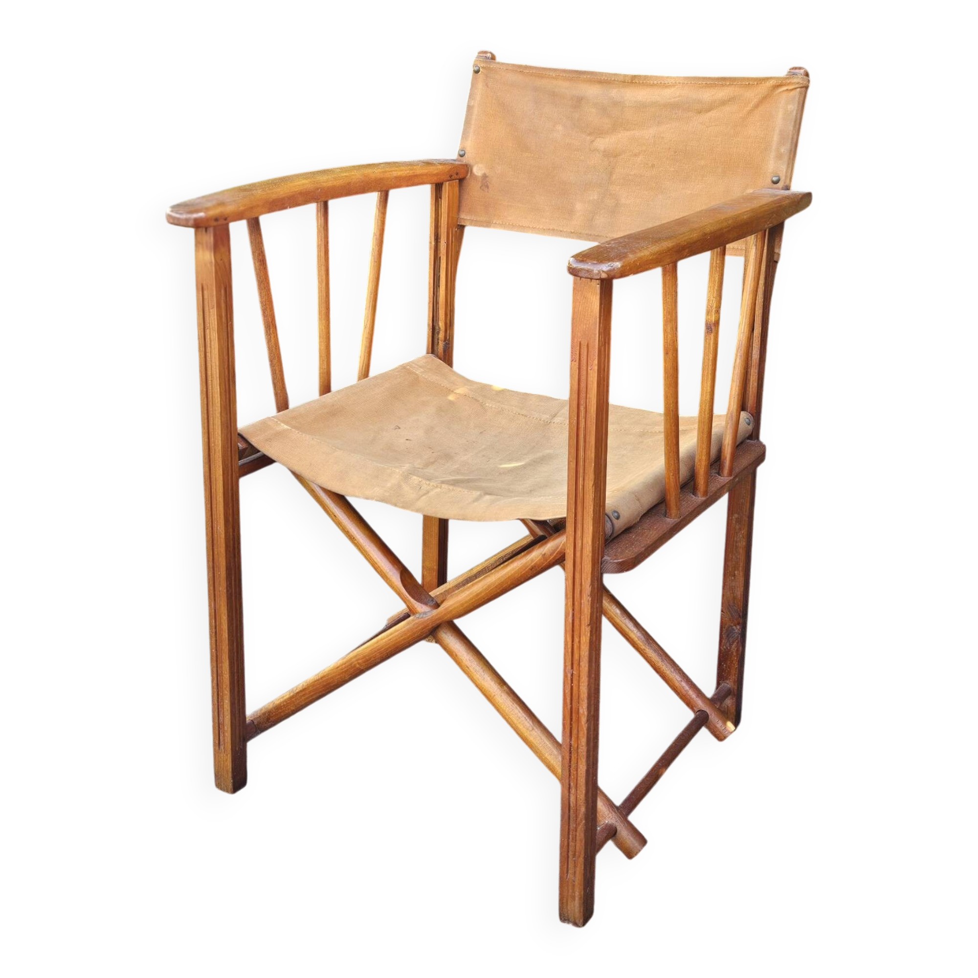 Fauteuil metteur en scène pliant vintage