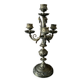 Old metal candlestick