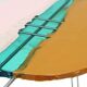 Colored Round Side Table by Gaetano Pesce, Fish Design Collection