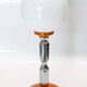 1970s chrome and orange table lamp design