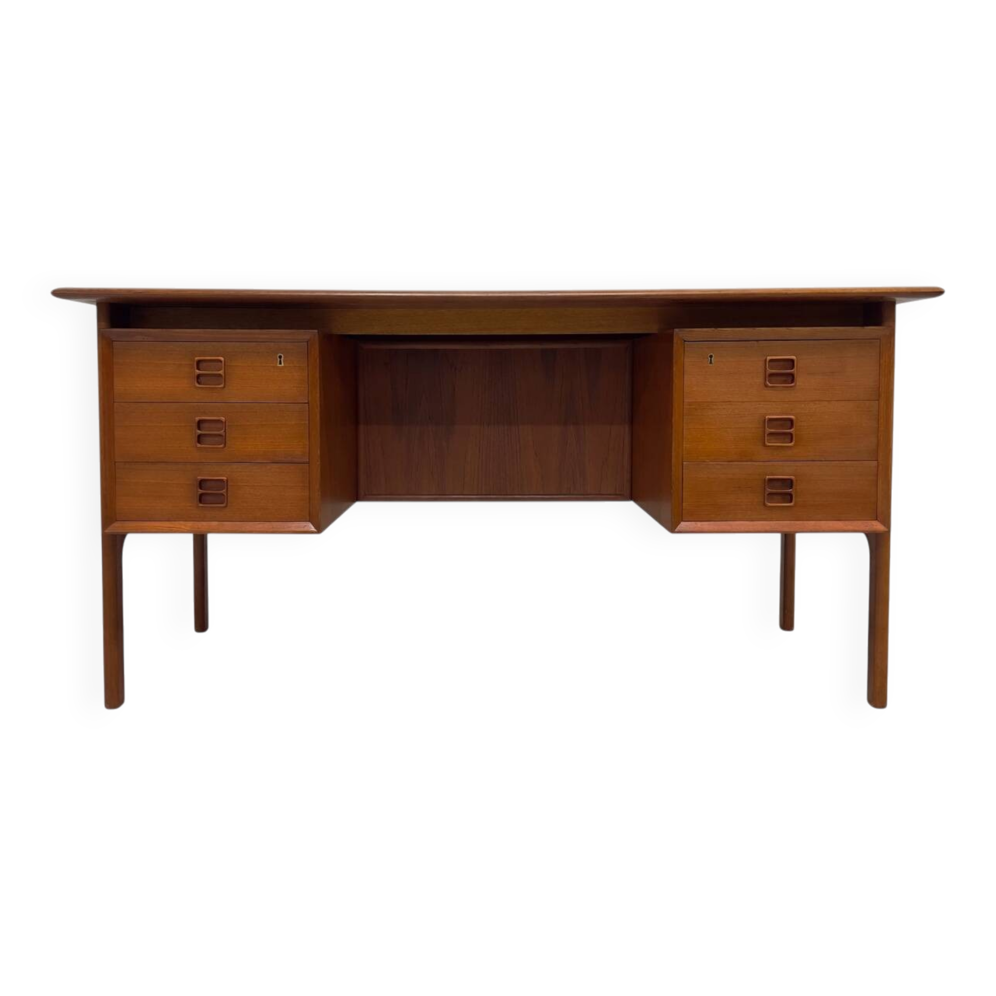 Danish Teak Executive Desk By Arne Vodder For Brouer, 1960s.