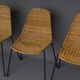 Mid-Century Wicker Chairs by Gian Franco Legler, 1950s. Set of 4