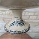 Opaque porcelain compote from Gien, Villageois model, Terre de Fer.