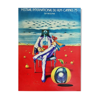 Affiche festival de Cannes 1975 format 120x160 cm