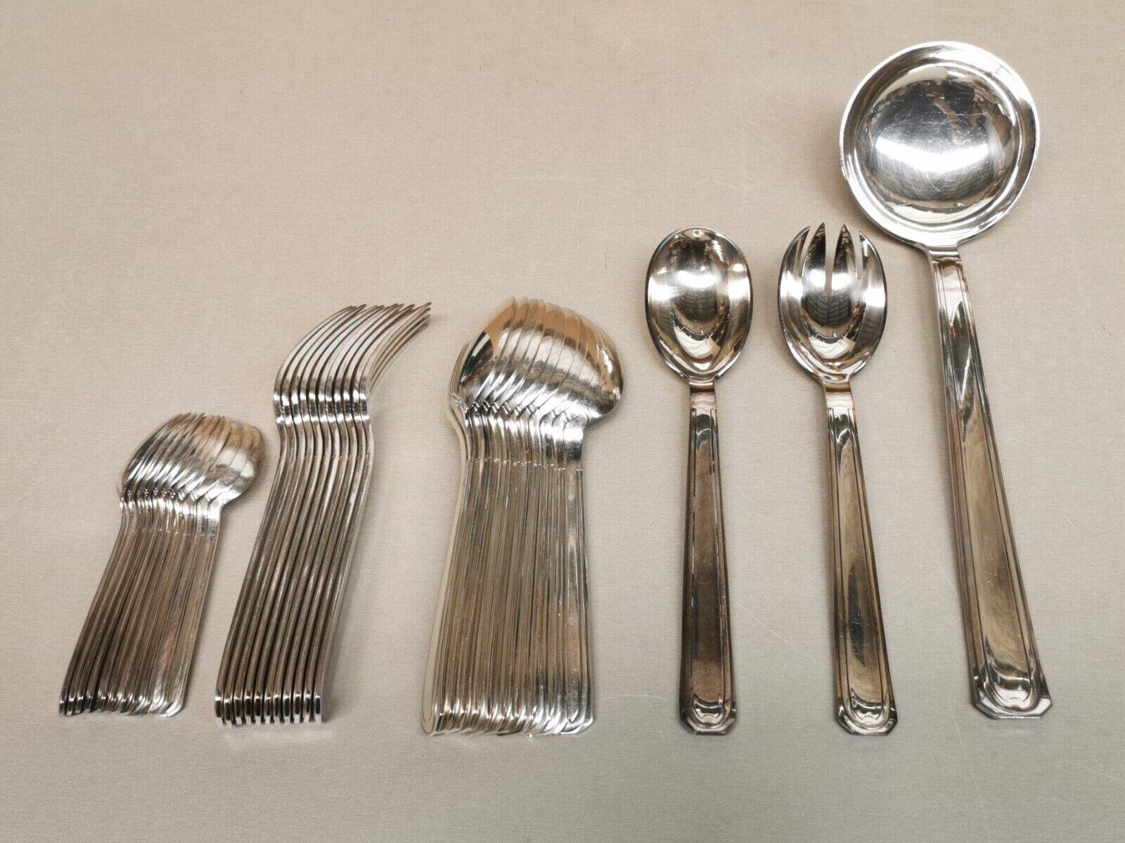 Housewife of 36 cutlery of Table DIXI silver metal + Ladle and 2 Service Cutlery