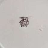 Round dish n°1 Choisy le Roi in Iron Earth decoration fruits and insects