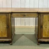 1950s English desk in walnut and oak