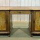 1950s English desk in walnut and oak