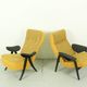 Theo Ruth pour les chaises Artifort Modèle 107 et 137 en Hallingdal Kvadrat.