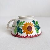 Antique earthenware cup “Colmar” Sarreguemines