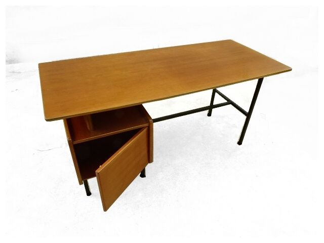 Desk of the designer Jacques Hauville vintage years 1950