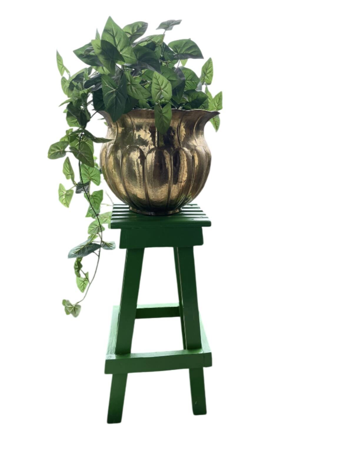 Painted wooden stool