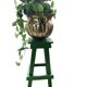 Painted wooden stool