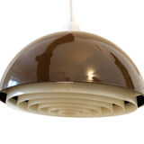 Brown Space Age Ceiling Light by A. Schröder Kemi, Denmark 1970s