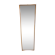 Grand miroir rétro vintage en teck du milieu du siècle des années 1960 | Polyvalent