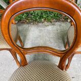 5 vintage Louis Philippe dining chairs Solid curved wood