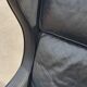 Vintage black leather scandinavian wingback chair Lulu Stouby