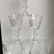 Set of 6 20s moulded glass glasses