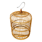 Cage à oiseau ancienne en bois
