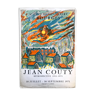 Affiche vintage de jean couty, maison de la culture bourges, 1971